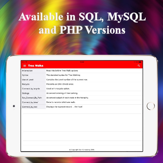 SQL iphone App for Developers
