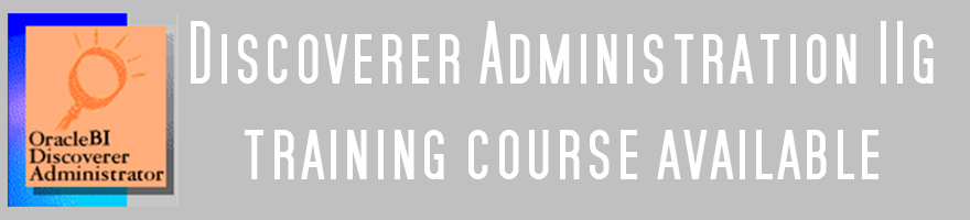 Discoverer Administration courses